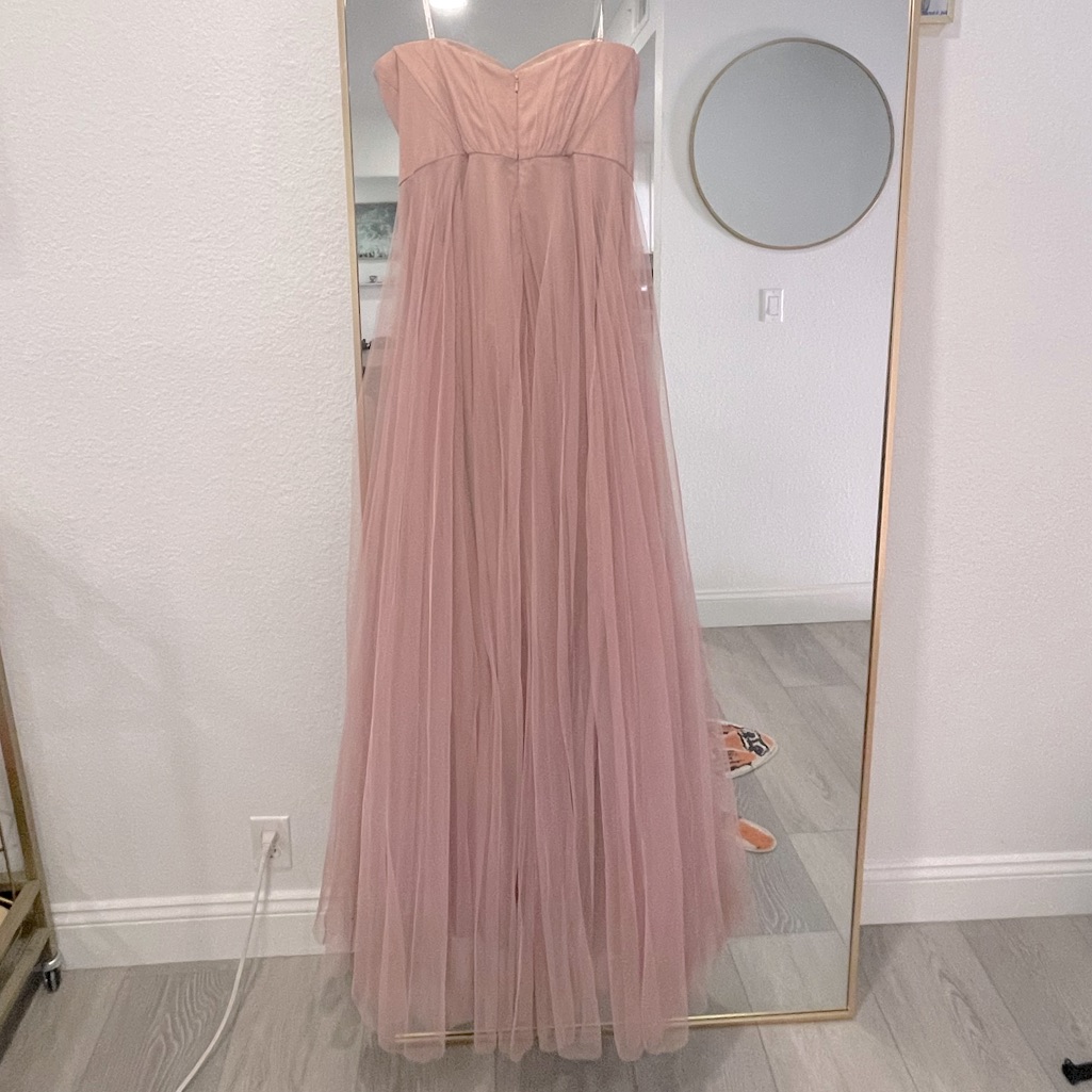 Monique Lhuillier Strapless Bridesmaid Dress